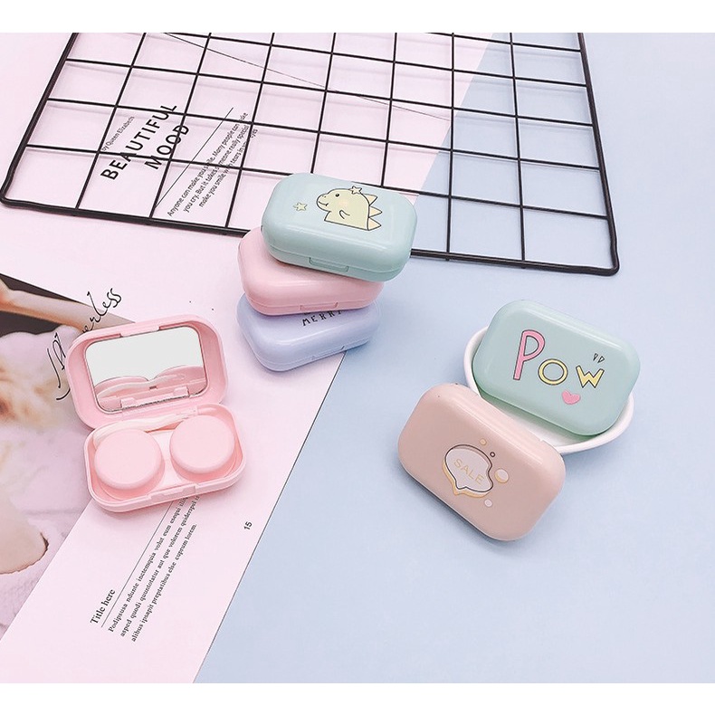 MissDino Kotak Softlens Mini / Travel Kit Wadah softlens / Tempat Softlens /BS