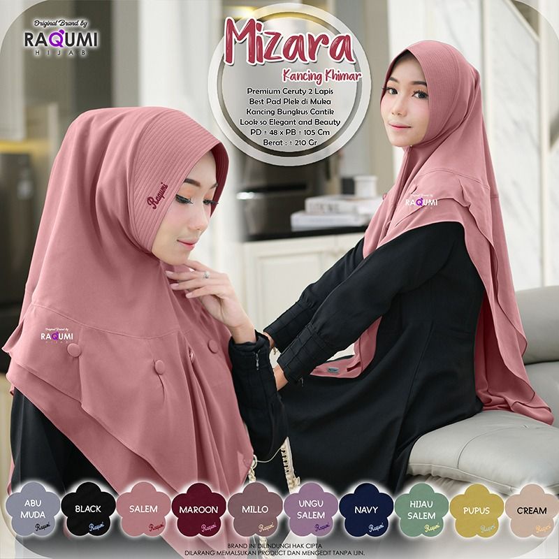 MIZARA RAQUMI KHIMAR PESTA KHIMAR KONDANGAN