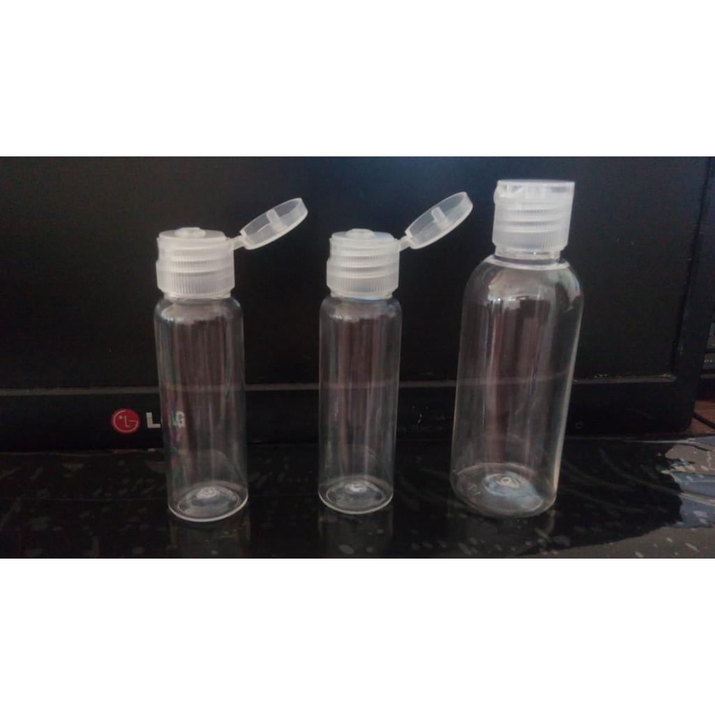 Botol plastik 60 ml PET Tutup Fliptop Shopee Indonesia