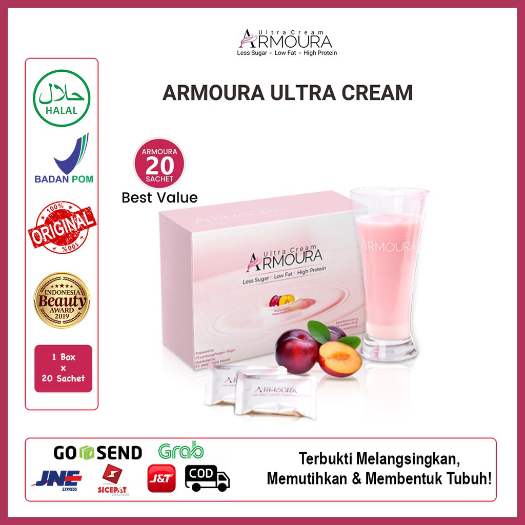 Armoura Ultra Cream Obat Pelangsing Pembentuk Tubuh Dan 