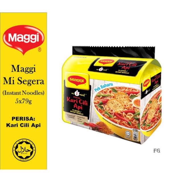 

Maggi Segera 2 minit Perencah Kari Cili Api isi 5