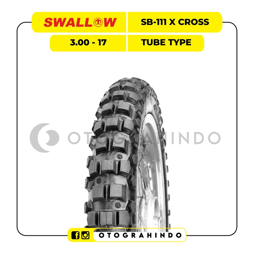 Ban Sepeda Motor Trail SWALLOW SB-111 X CROSS PRO 250 275 300 350 Ring 17  TUBETYPE
