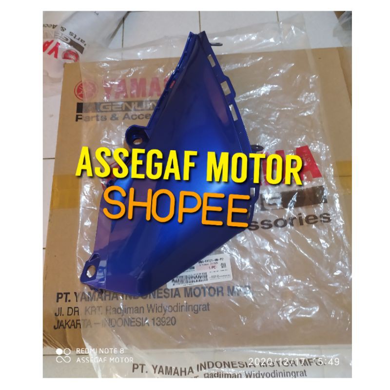 COVER TANGKI BAWAH KIRI YAMAHA MT25 ORIGINAL YGP BIRU