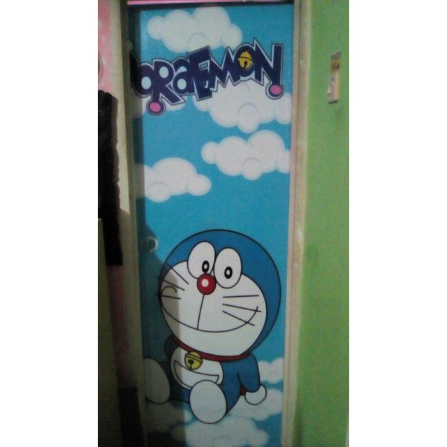 Stiker Pintu Kamar Mandi Motif Doraemon Shopee Indonesia