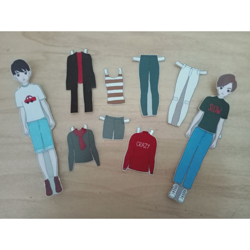 BP BPAN/BONGKAR PASANG KERTAS/BAJU BAJUAN/PAPER DOLLS/VERSI COWOK