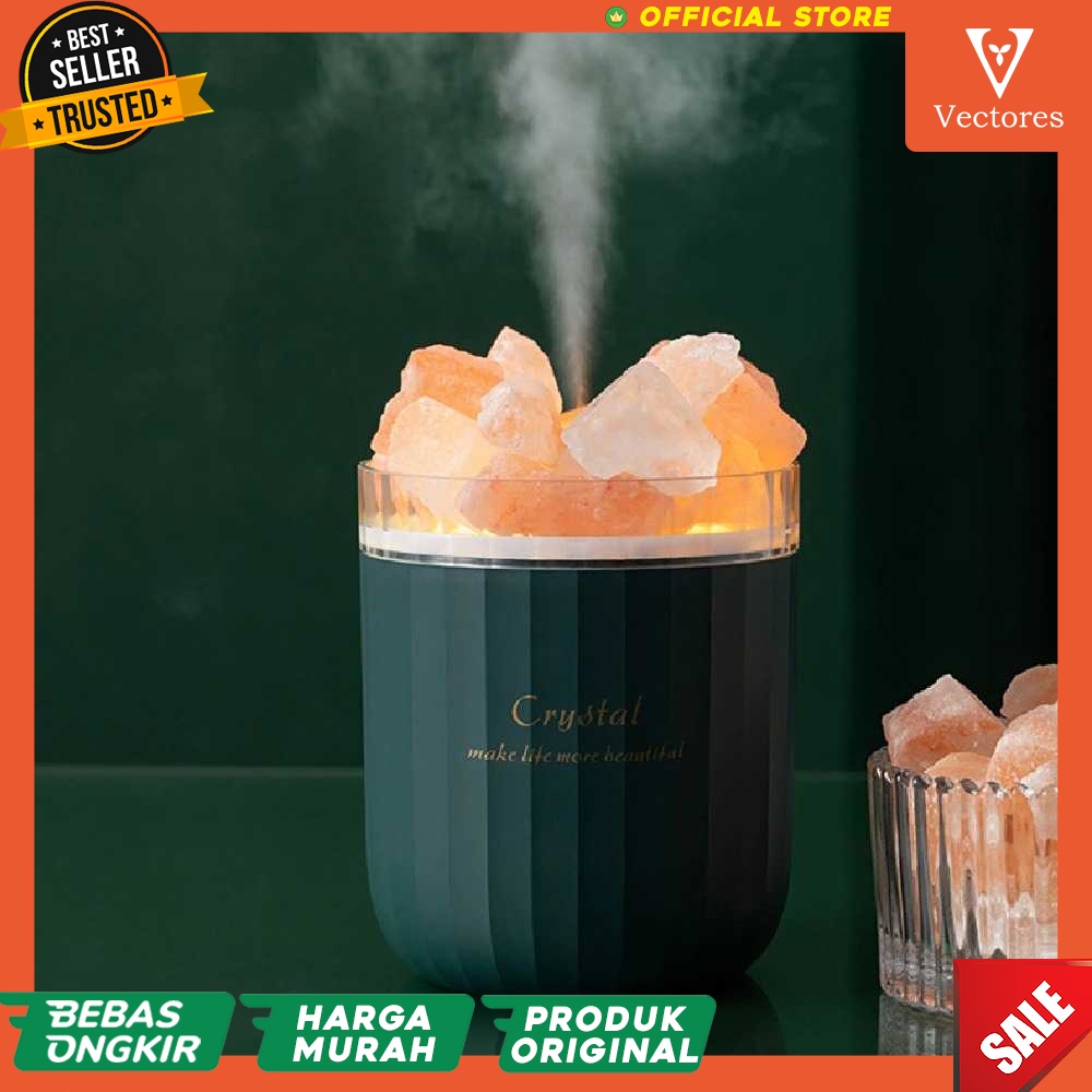 [ORIGINAL] CRYST Air Humidifier Purifier Pewangi Pelembab Pengharum Ruangan Udara Aromatherapy Aromaterapi Oil Diffuser Burner 400ml