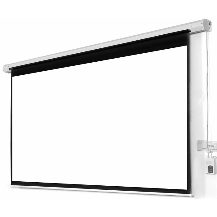 SCREEN PROJECTOR MOTORIZE / LAYAR PROYEKTOR ELEKTRIC 120&quot; 4:3