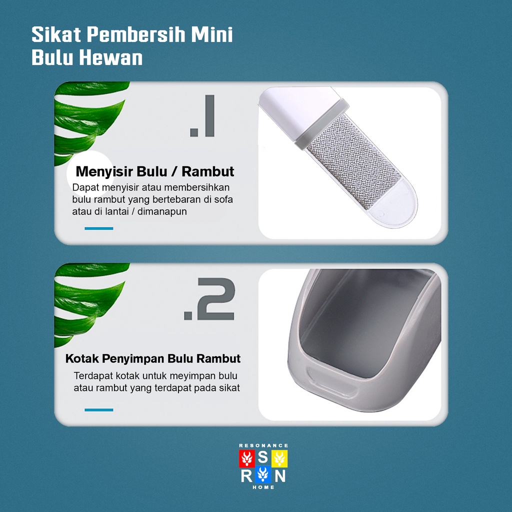 SIkat Pembersih Mini Bulu Hewan / Mini Pet Hair Remover Resonance Home