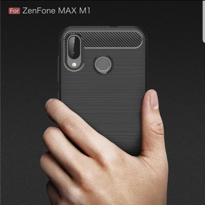 Case Asus Max M1 ZB555KL -Softcase Slim Carbon Asus Max M1 Bahan Tebal