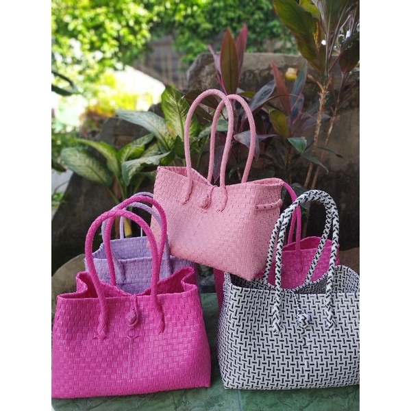 TAS ANYAM JALI-JALI PETTY BAG SIZE L