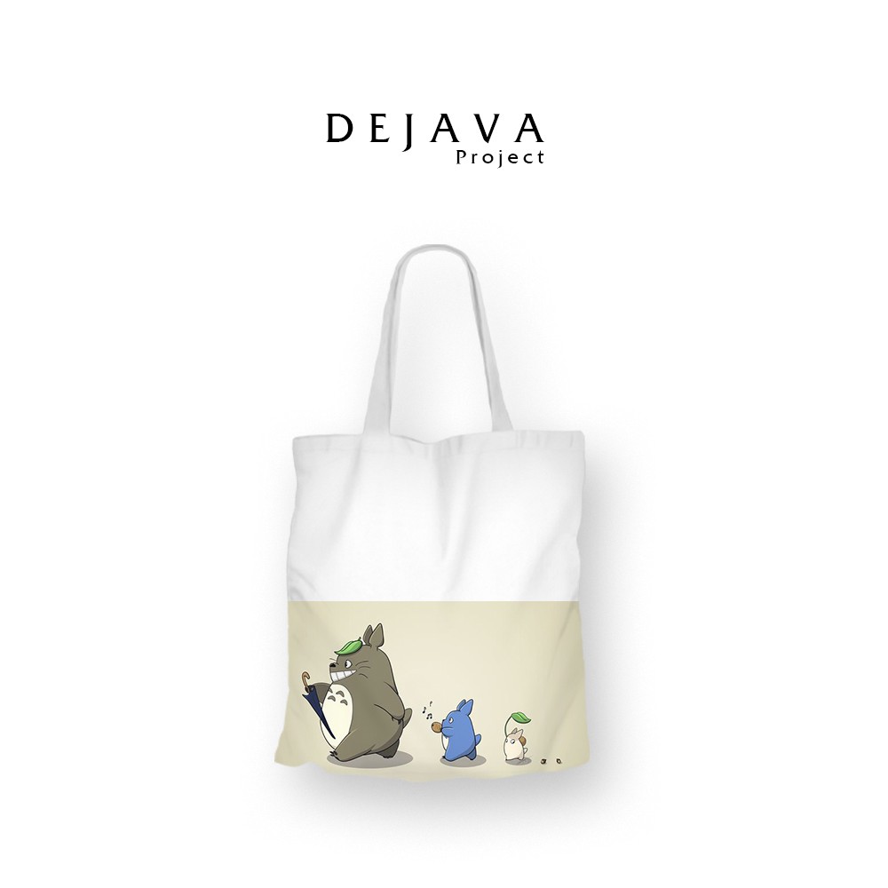 TOTEBAG KANVAS ORIGINAL DEJAVA TOTEBAG KANVAS TERBAIK ANIME  TOTORO 01