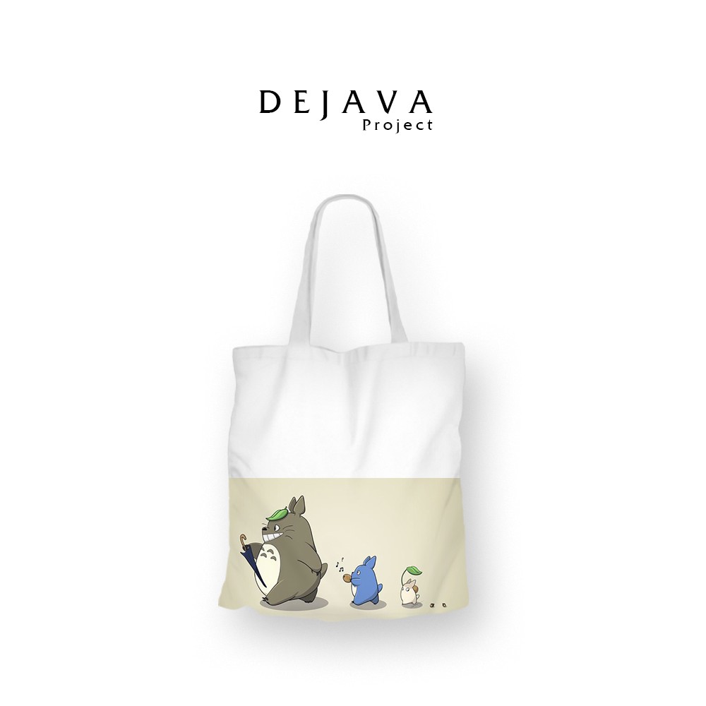 TOTEBAG KANVAS ORIGINAL DEJAVA TOTEBAG KANVAS TERBAIK ANIME  TOTORO 01