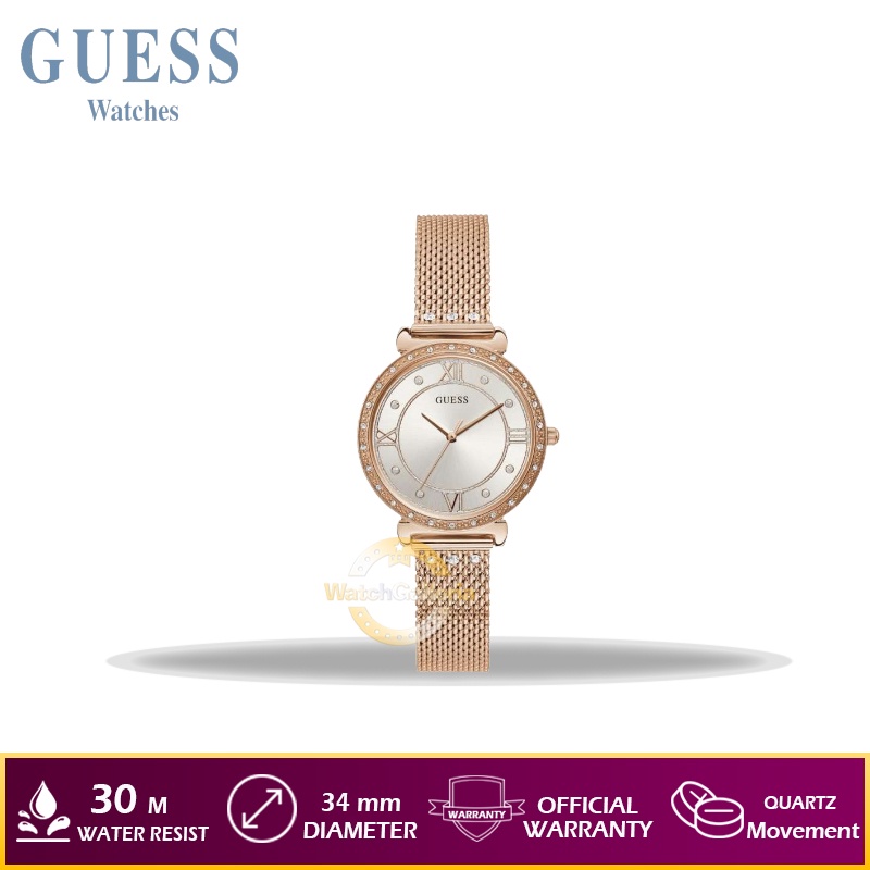 Jam Tangan Wanita GUESS W1289L3 - Rosegold Original