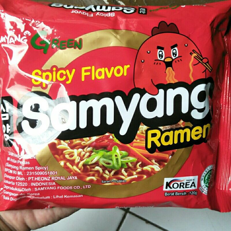 

Samyang spicy ramen 120 gram (halal MUI)