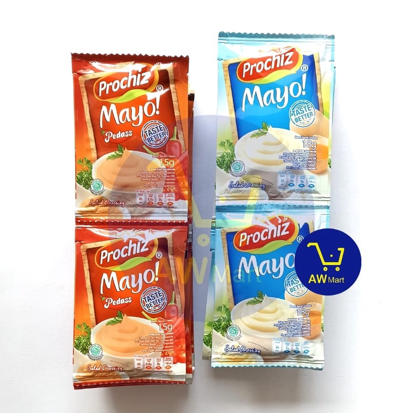 PROCHIZ MAYO RENCENG ISI 10 SACHET X 18GR 1 RENCENG
