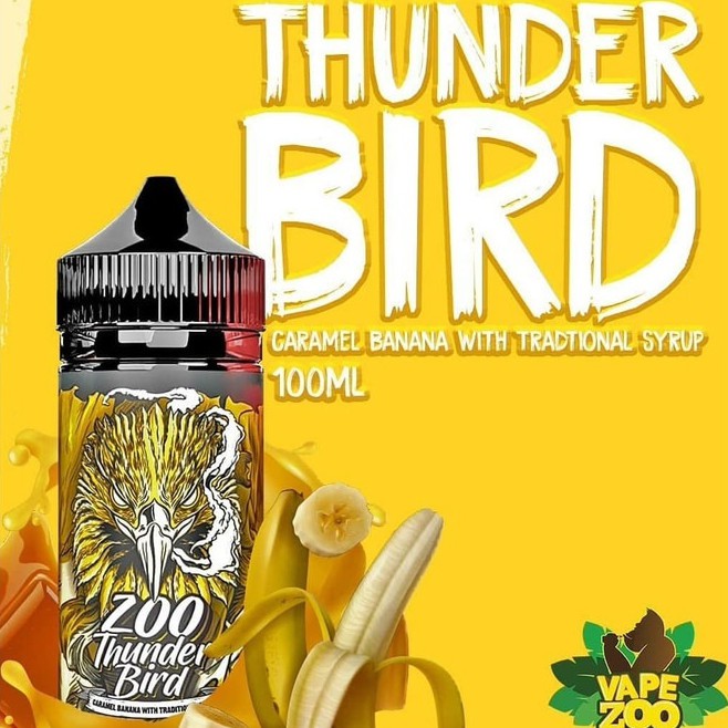 Liquid Zoo Thunder Bird Caramel Banana 100ML by Vape Zoo - Authentic Liquid