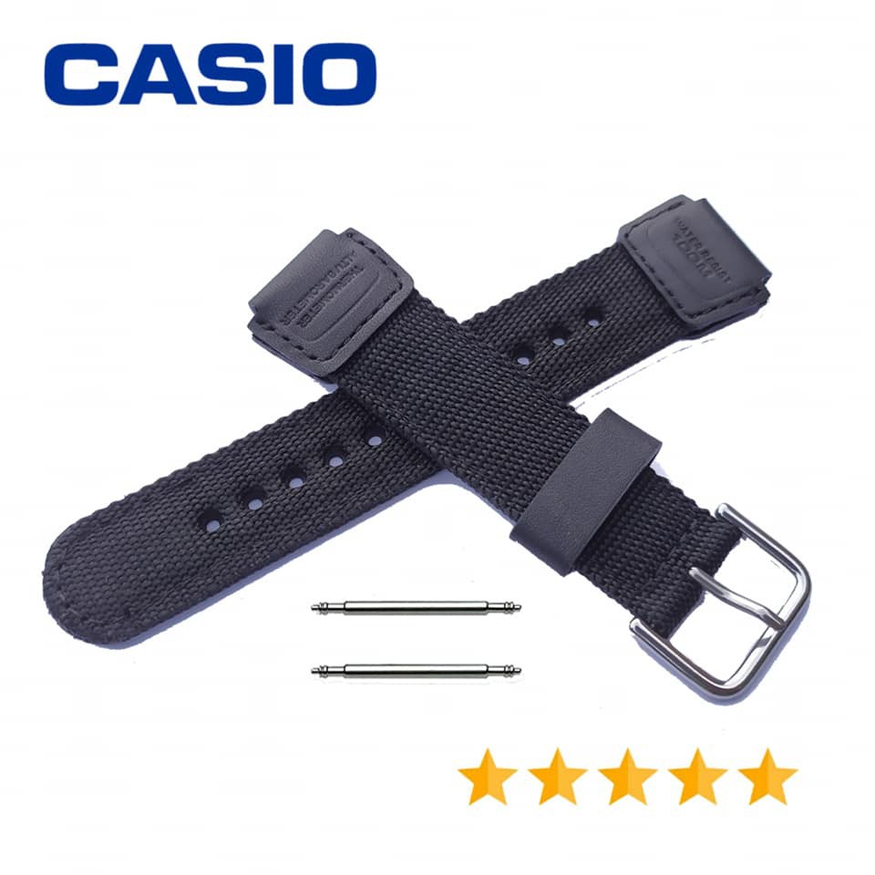 Strap nylon Tali jam Canvas Casio SGW-300 SGW-400 SGW-450 SGW-500H Original OEM