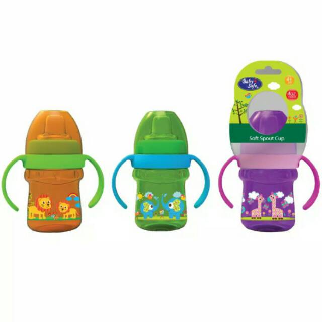 BABY SAFE TRAINING CUP SOFT SPOUT AP005 FOR 6M+ 4OZ/125ML JEFF BABYSHOP