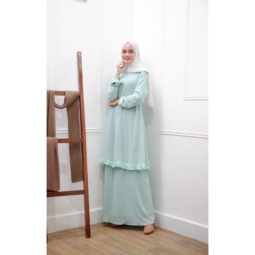 Gamis Malaysia polos gamis ceruty best seller