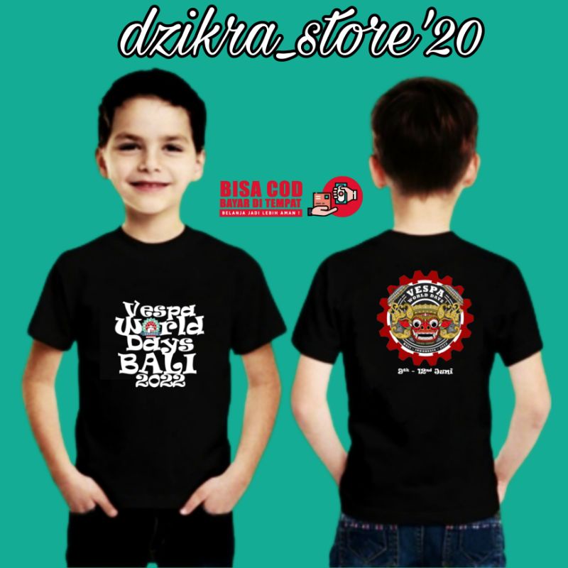 Kaos anak Vespa world day 2022//kaos anak vespa//kaos kekinian//kaos terlaris//kaos hits