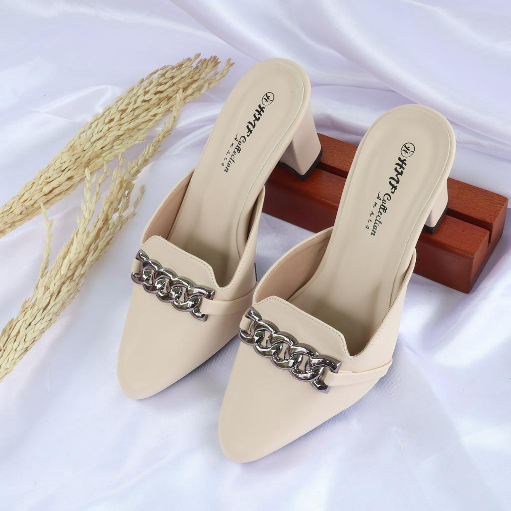 HMF Ukimy Heels Mules Wanita AR11