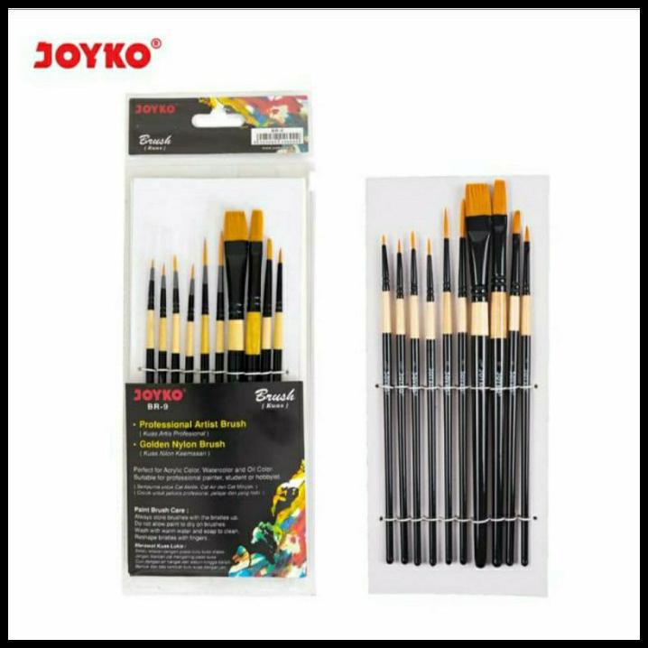 

Cuci Gudang Joyko Professional Artist Brush Br 9 - Golden Nylon Brush
