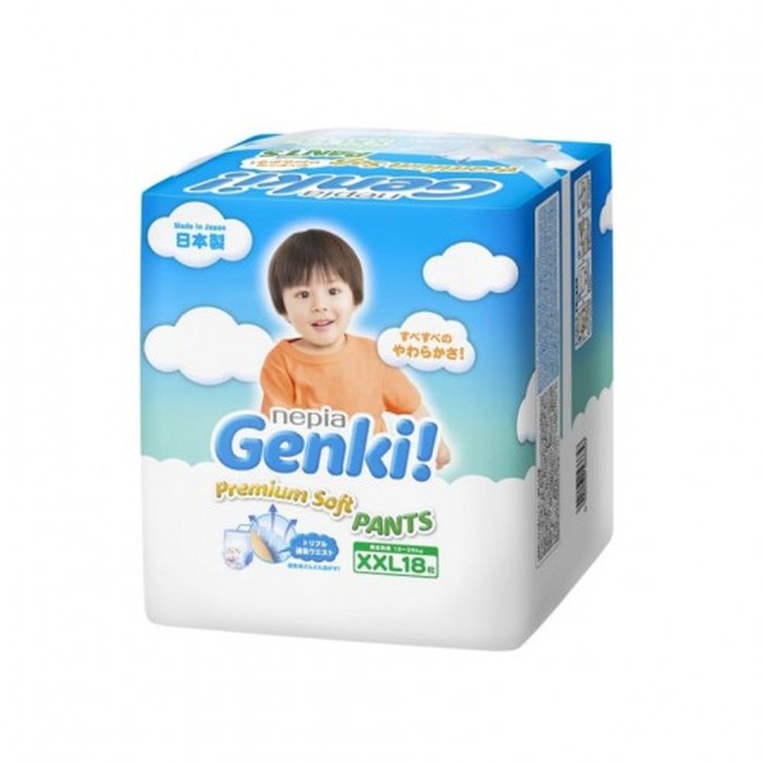 Nepia Genki Diapers Pants XXL18 - Genki XXL18 - popok sekali pakai