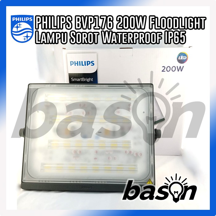 PHILIPS BVP176 200W SmartBright LED Floodlight Outdoor Wide Beam