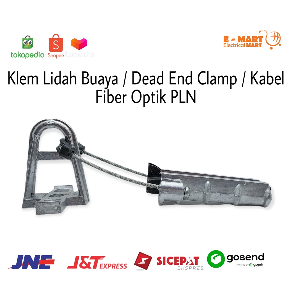 Klem Lidah Buaya / Dead End Clamp / Kabel Fiber Optik PLN