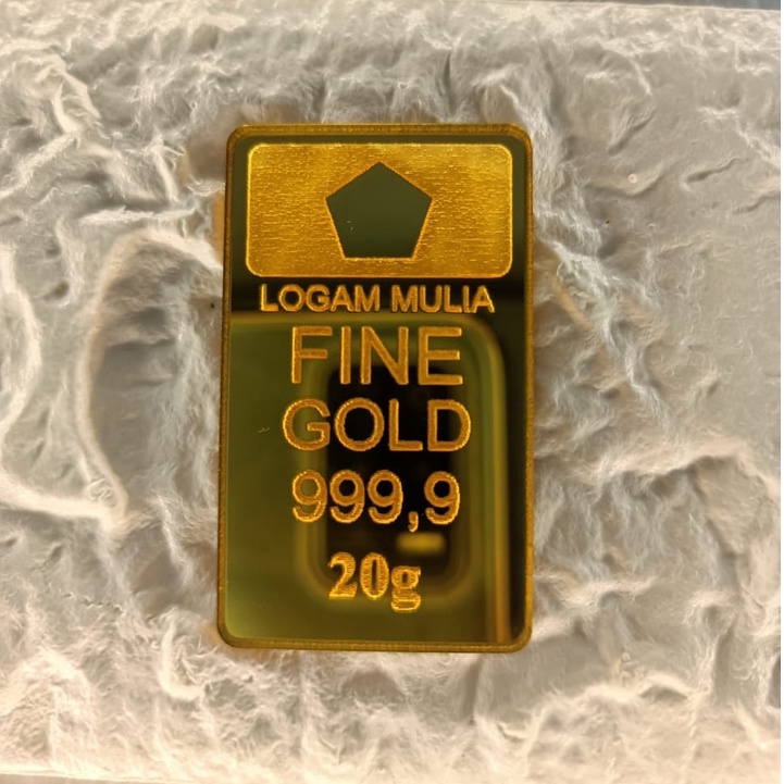 Replika Emas 20 gram / Replika LM 20 gram / Replika Emas Antam 20 gram / Replika Logam Mulia 20 gram
