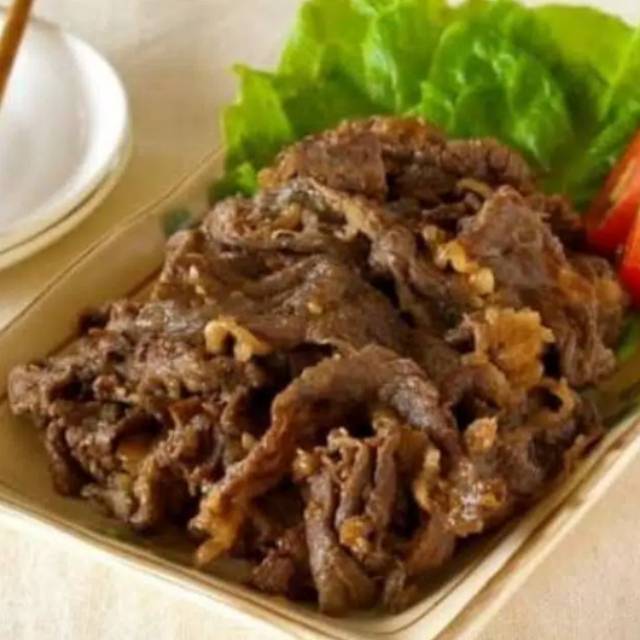 

Daging AUS Slice Beef Sukiyaki Teriyaki Tanpa Lemak Non Fat