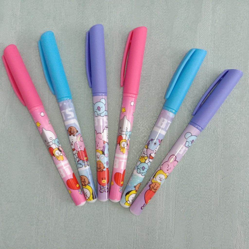 grosiramanah[TERMURAH] - Pulpen / 12pcs pulpen gel BT21/ Pulpen Eselon ES-733