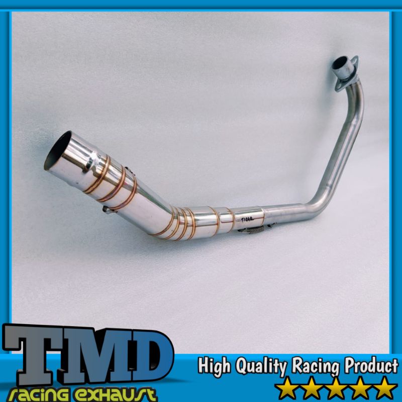 pipa leher knalpot racing Honda Tiger revo Tiger2000 full stainles