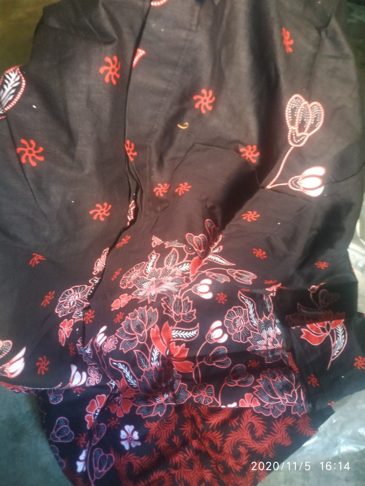 Bgs>!984   Kemeja Batik Pekalongan Fashion Motif Sakura Ready Size