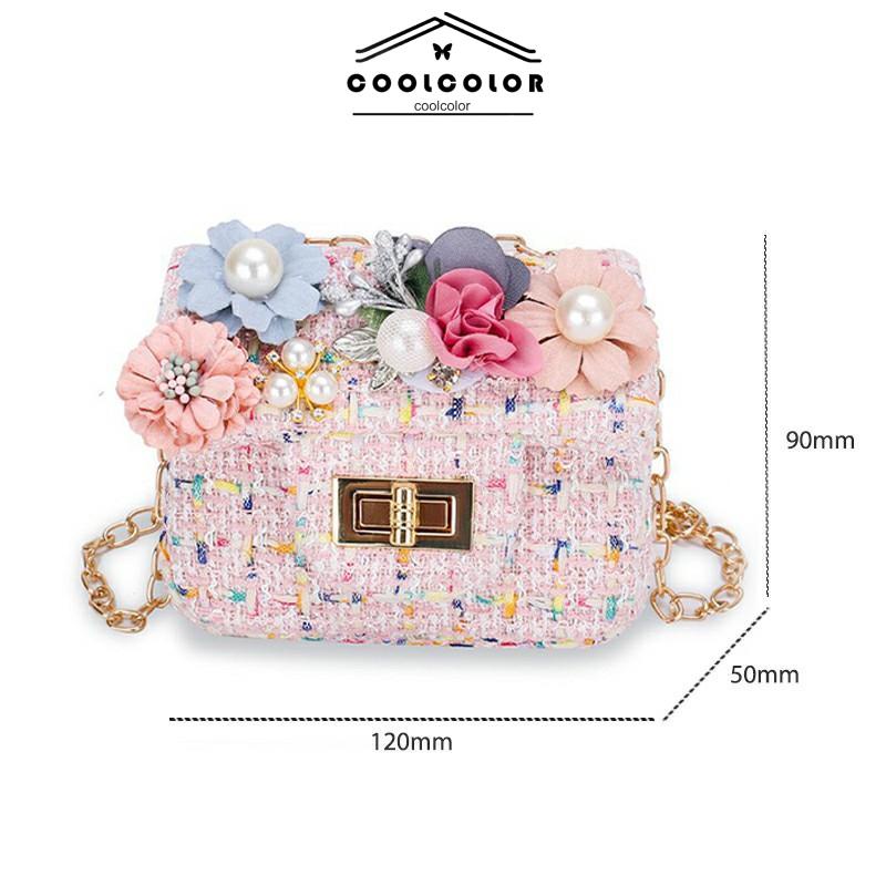 CODTas Messenger Satu Bahu Anak Kartun Bunga Lucu Tas Selempang Cocok untuk Semua- cl