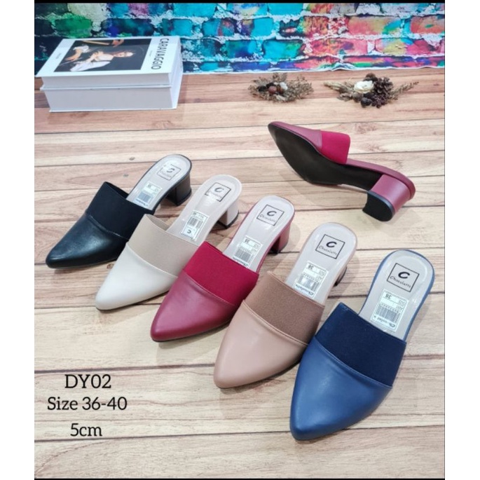 ABBUSHOES DY 02 bapau karet wanita 5cm