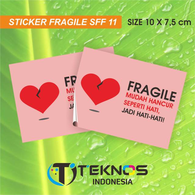 

[100 pcs] STIKER STICKER FRAGILE LOVE AWAS MDAH PECAH