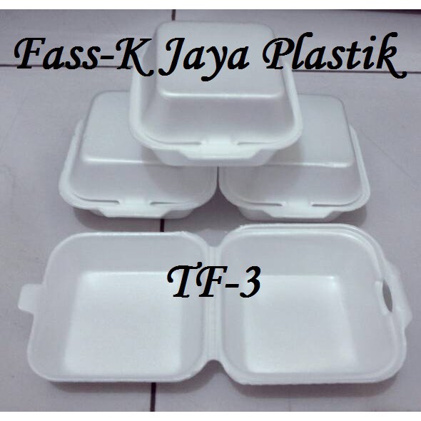 STYROFOAM TF-3 / GABUS NASI / KOTAK MAKANAN ayam geprek / tef kotak gabus