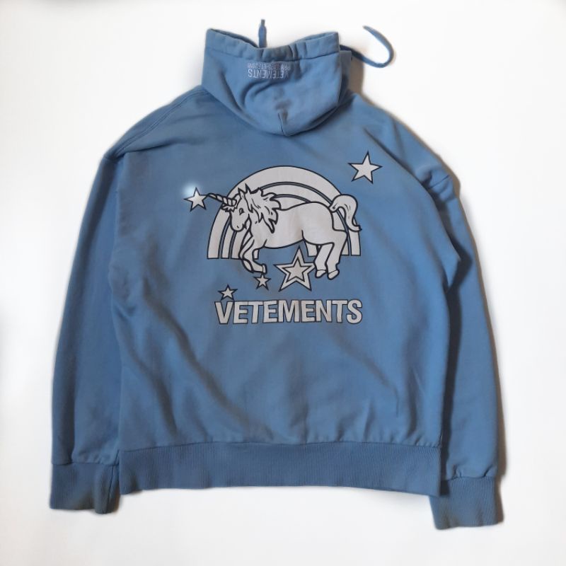vetements second unicorn hoodie