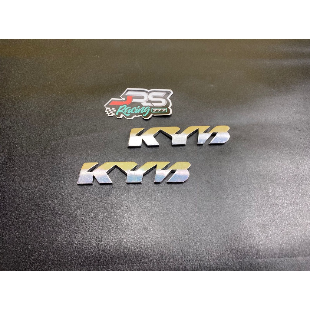 emblem logo timbul kyb shock skok suspensi depan
