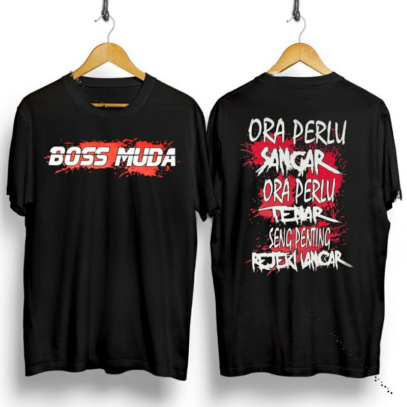 Kaos distro Boss muda / kaos boss muda / kaos boss / kaos tulisan boss muda / kaos muda / kaos kece