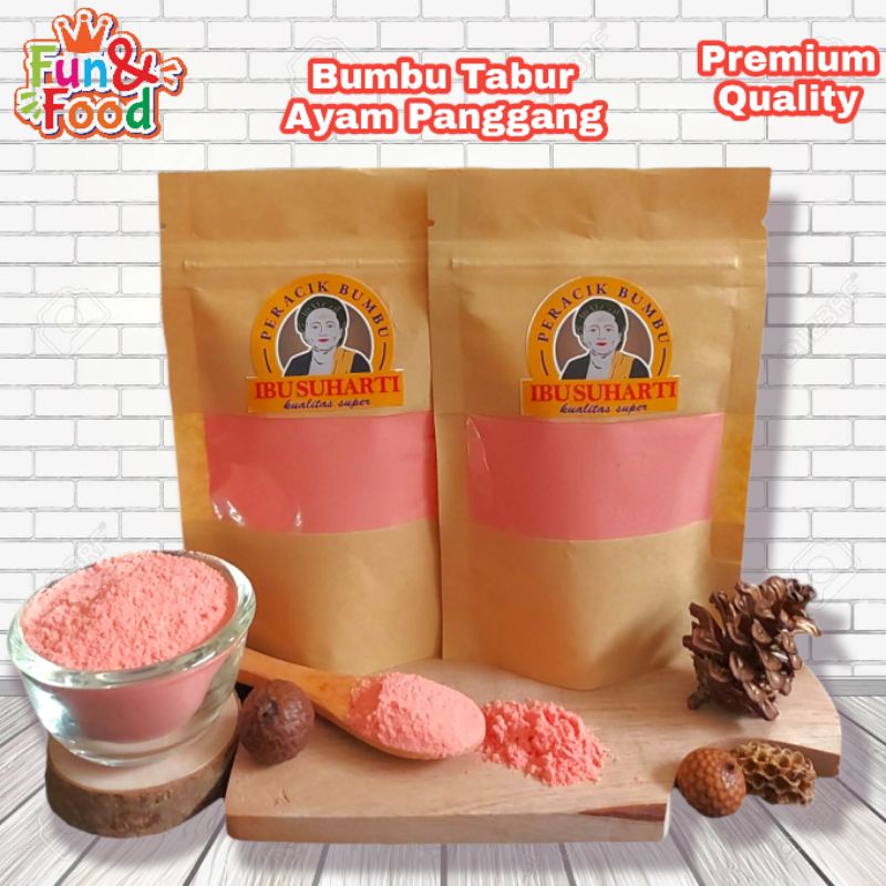 

Ibu Suharti - Bumbu Tabur Ayam Panggang Bubuk Tabur Ayam Panggang Bumbu Keripik Kentang Snack Kualitas Premium