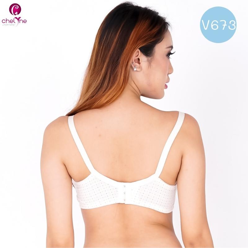 BH Chelyne Menyusui 8815 / V673 Busa Tipis-Tanpa Kawat - Maternity Nursing Bra