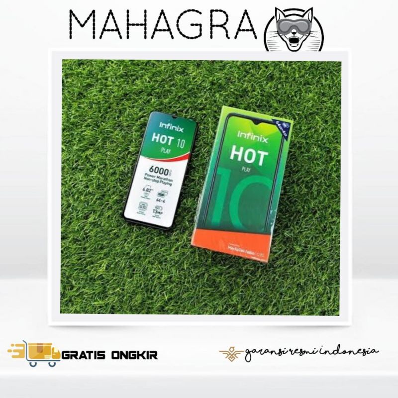 INFINIX HOT 10 PLAY 3/32GB | 4/64GB Garansi Resmi 1 Tahun
