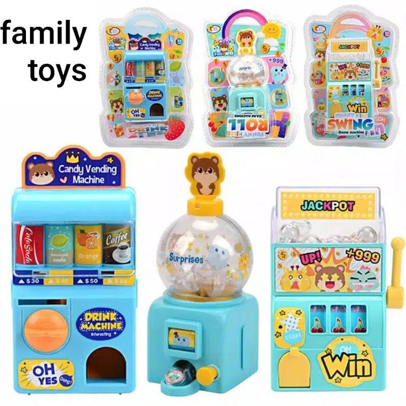 Family games Mainan roll machine mesin anak binatang