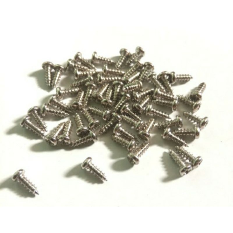 Jual Baut runcing 2mm / baut M2 / screw M2 panjang 6mm | Shopee Indonesia