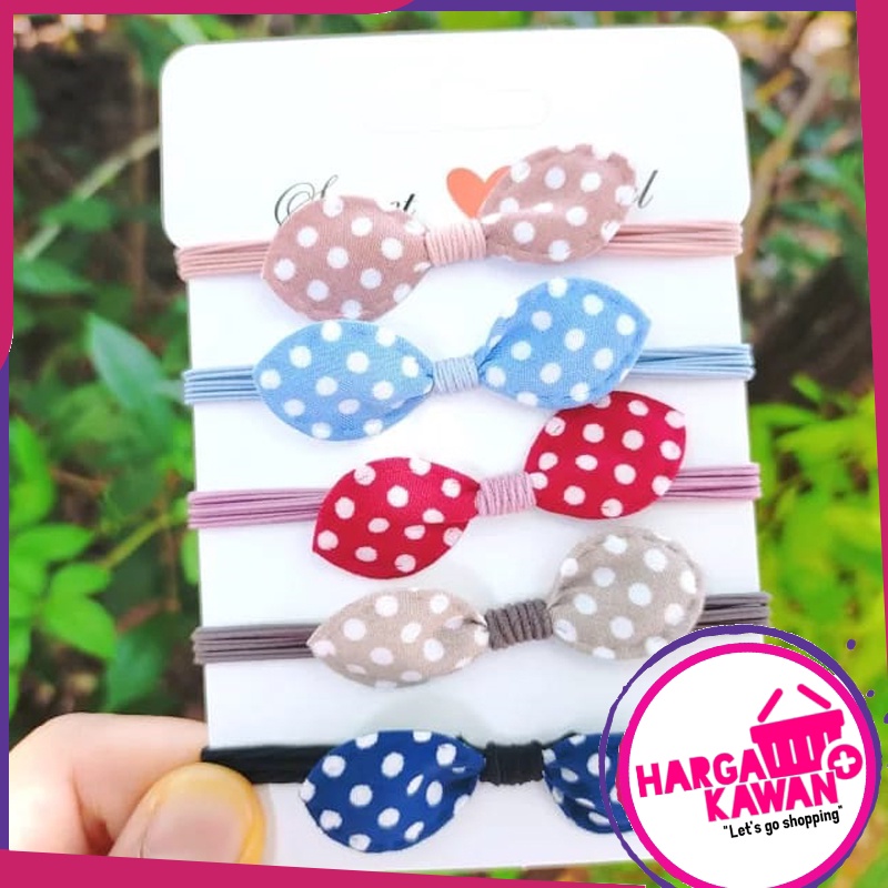 Ikat Rambut Mini Mouse Polkadot Imut dan lucu