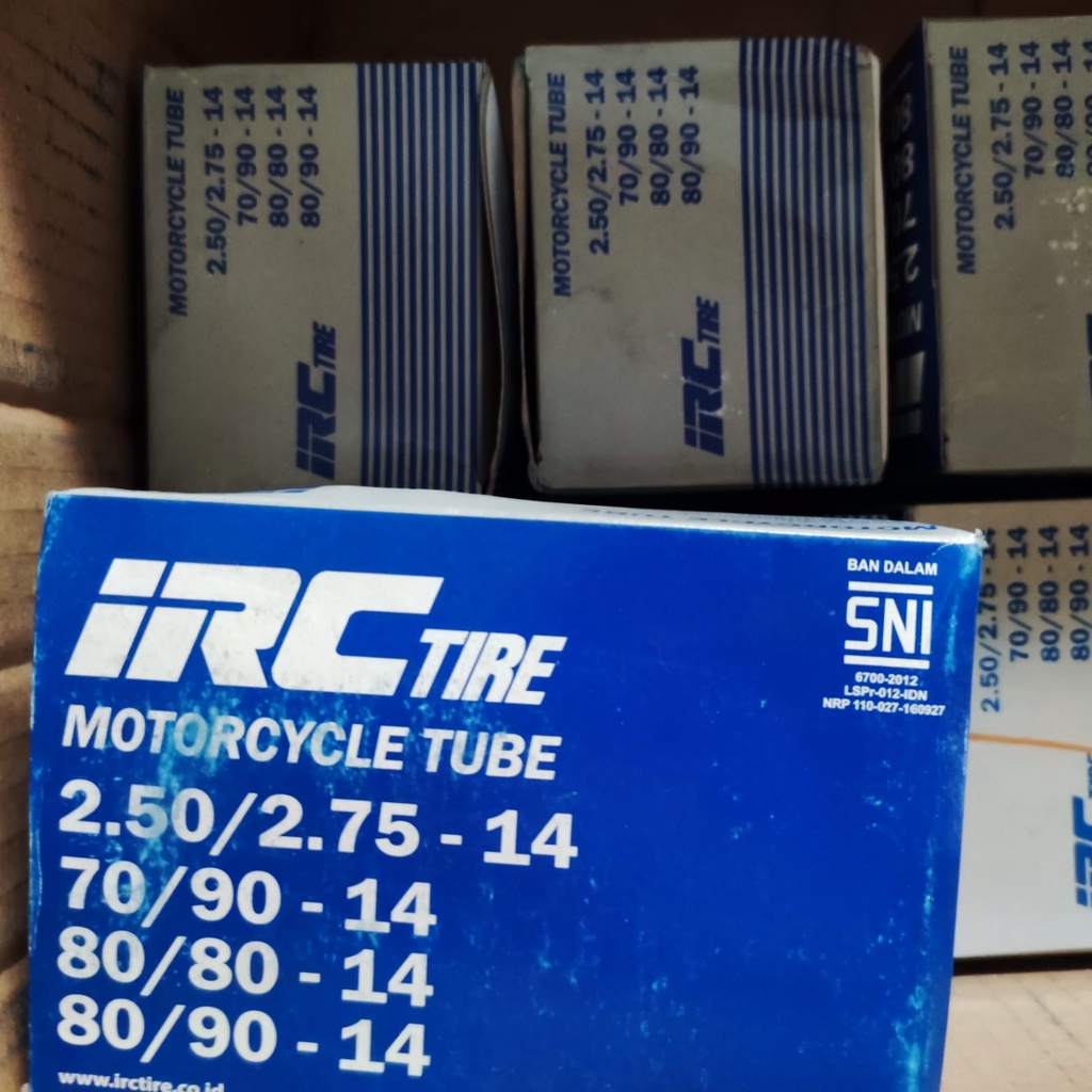 Ban dalam IRC 250 275 14 / 70 90 14 / 80 80 14 / 80 90 14 untuk motor matic