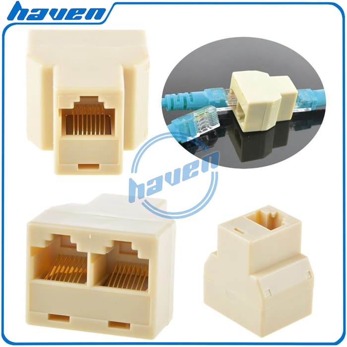 BAREL RJ45 DOUBLE / SAMBUNGAN KABEL LAN UTP DOUBLE FEMALE TO FEMALE