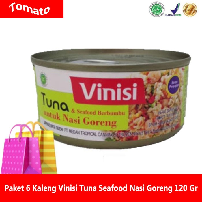 

maknan paket isi 6 seafood nasi goreng ikan tuna makanan siap saji makanan kaleng menu sarapan lain